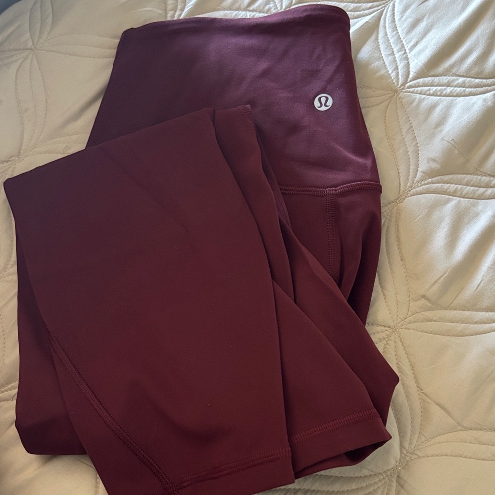 lululemon athletica Burgundy Leggings